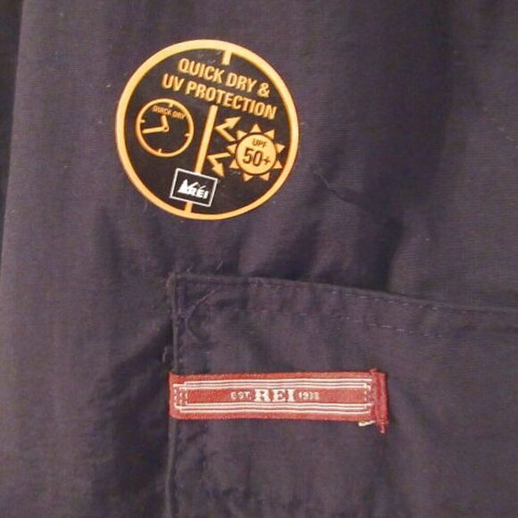 REI Sahara Women's Cargo Shorts Size 16 Stretch UPF Belted Nylon DWR Gorpcore - Picture 4 of 9